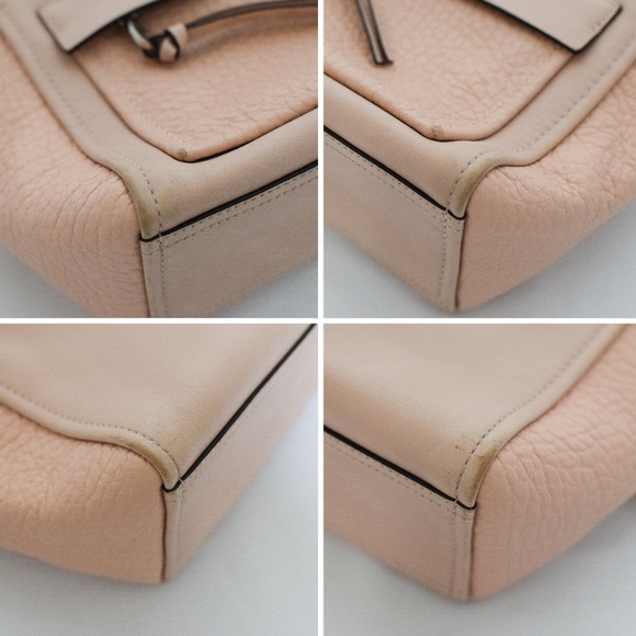 Coach Pink Bleecker Mini Riley Carryall Top Handle Bag Pebbled Leather 27923 - Picture 14 of 16